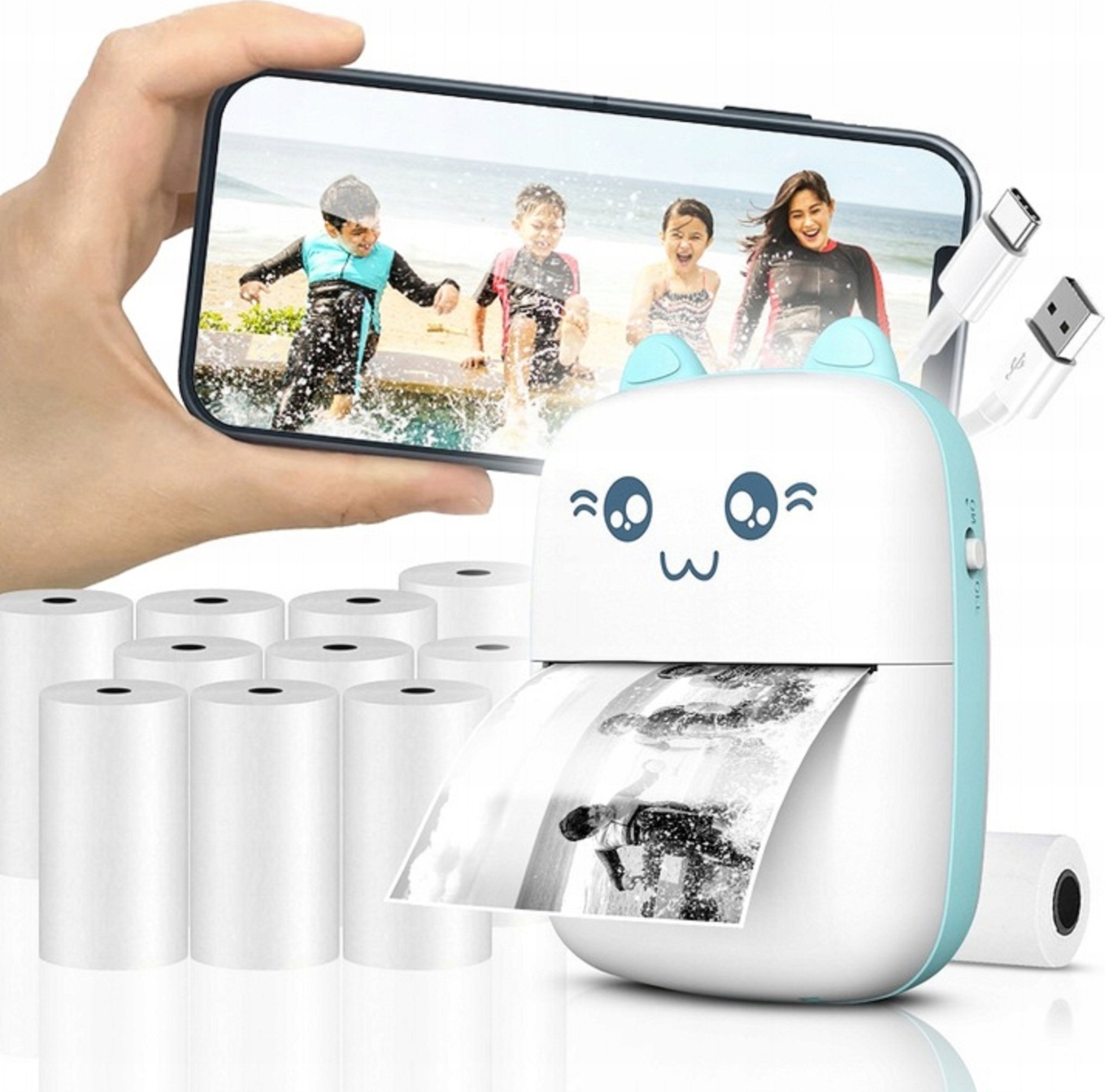 SafeScan Safescan TP-230 Thermodrucker Papierbreite: 58 mm Schwarz