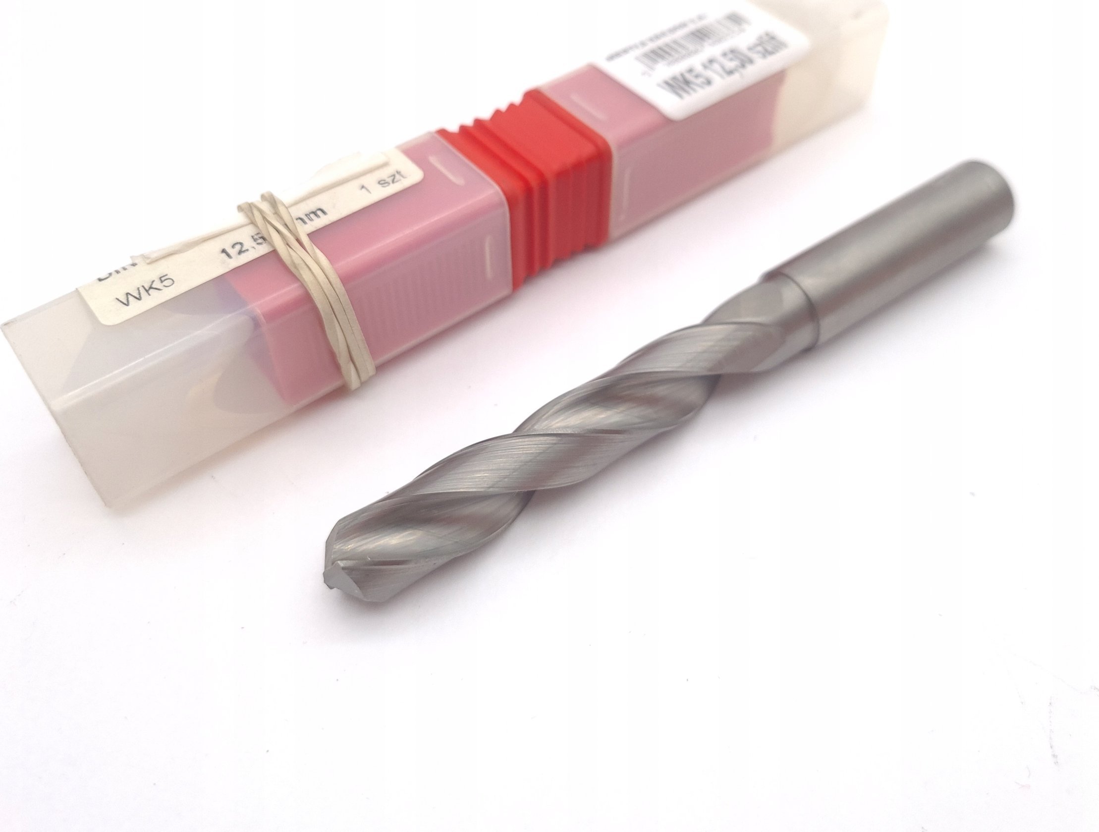 Wiertło węglikowe Baildon DIN 6537 L WK5 12,5 mm, VHM TiAlN, 124-77 mm