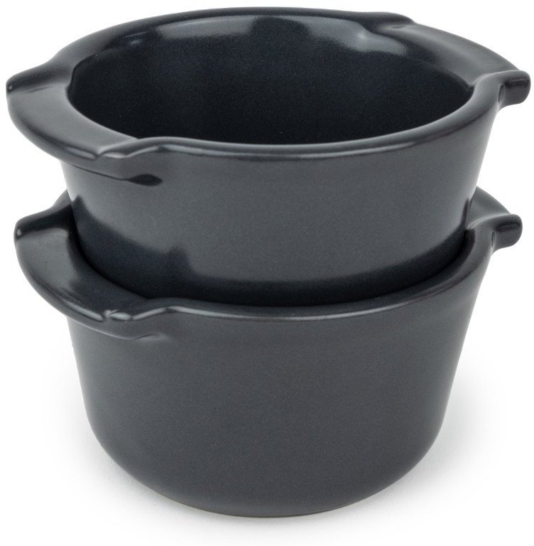 APPOLIA Ramekin szary/antracyt 20 cl (2 szt.)
