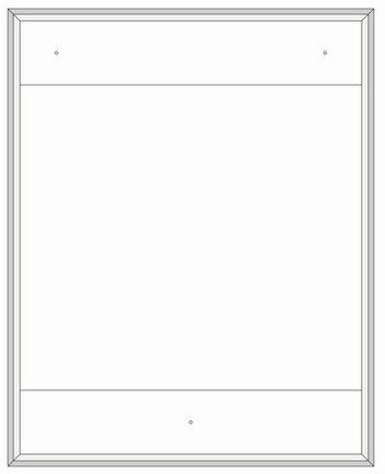 Ramka TD Systems EC003 - Ramka szara podwieszana kwadratowa 100x100