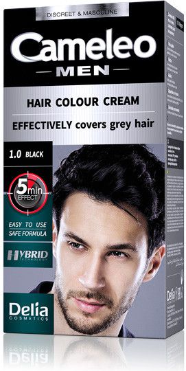 Delia Cosmetics Cameleo Men Hair Colour Cream farba do włosów 1.0 Black 30ml