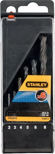 Wiertło Stanley do metalu HSS walcowe 2 4 5 3 6 8mm zestaw (STA56010)