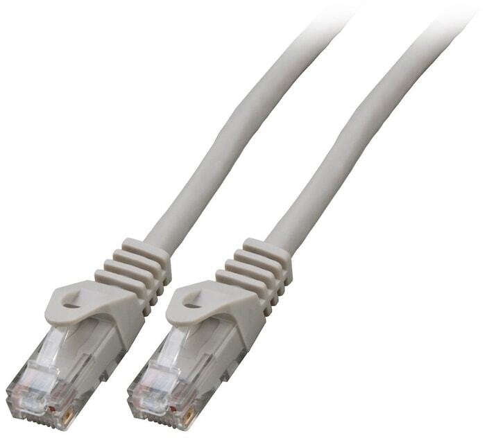 SecurityNET Kabel krosowy patchcord UTP klasy 6 szary LSZH PC-6UTPLSZH-GY1 1m