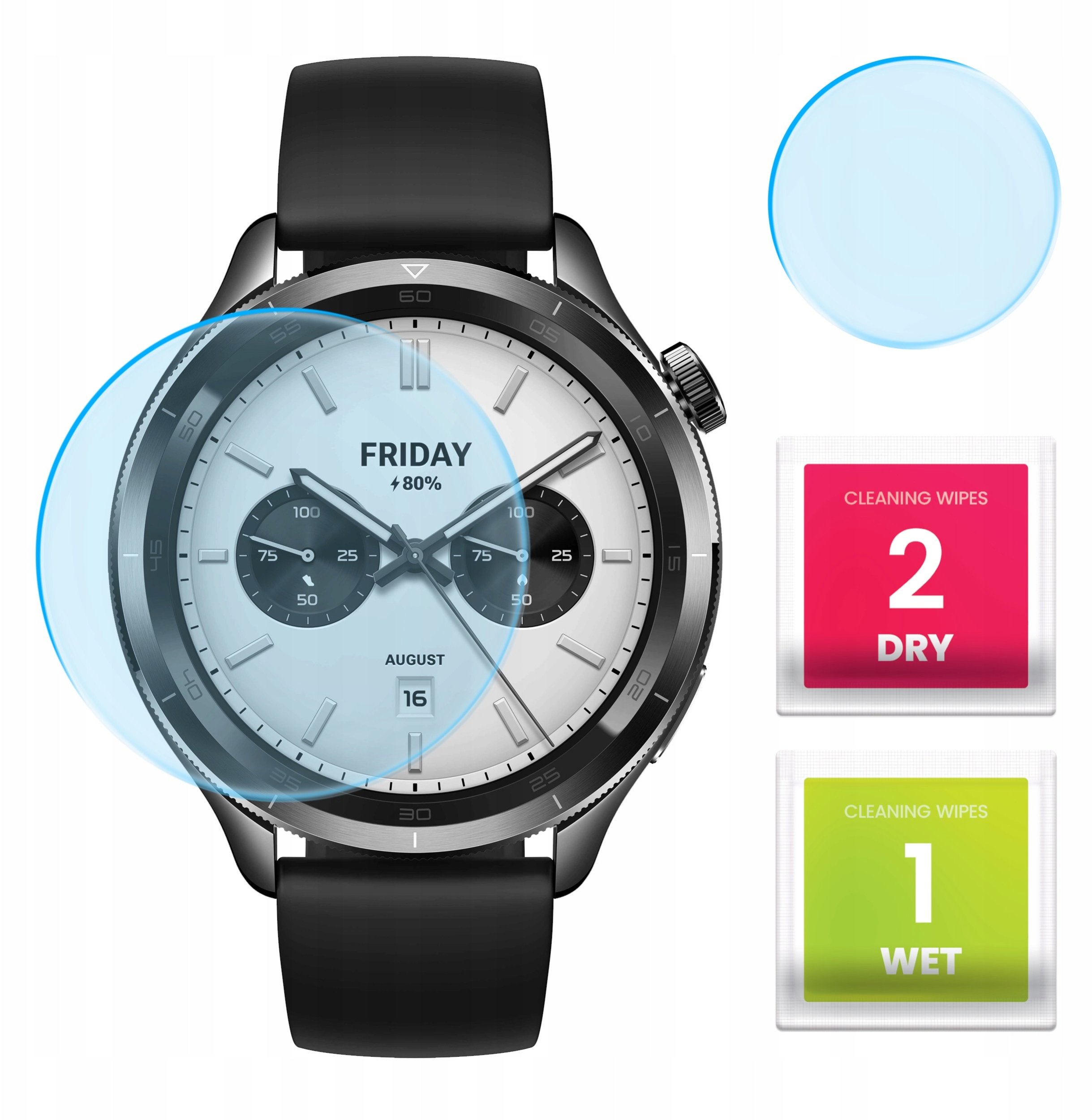 Szkło Hybrydowe do Xiaomi Watch S4 (Szkiełko, Ochronne, Odporne, Szybka)