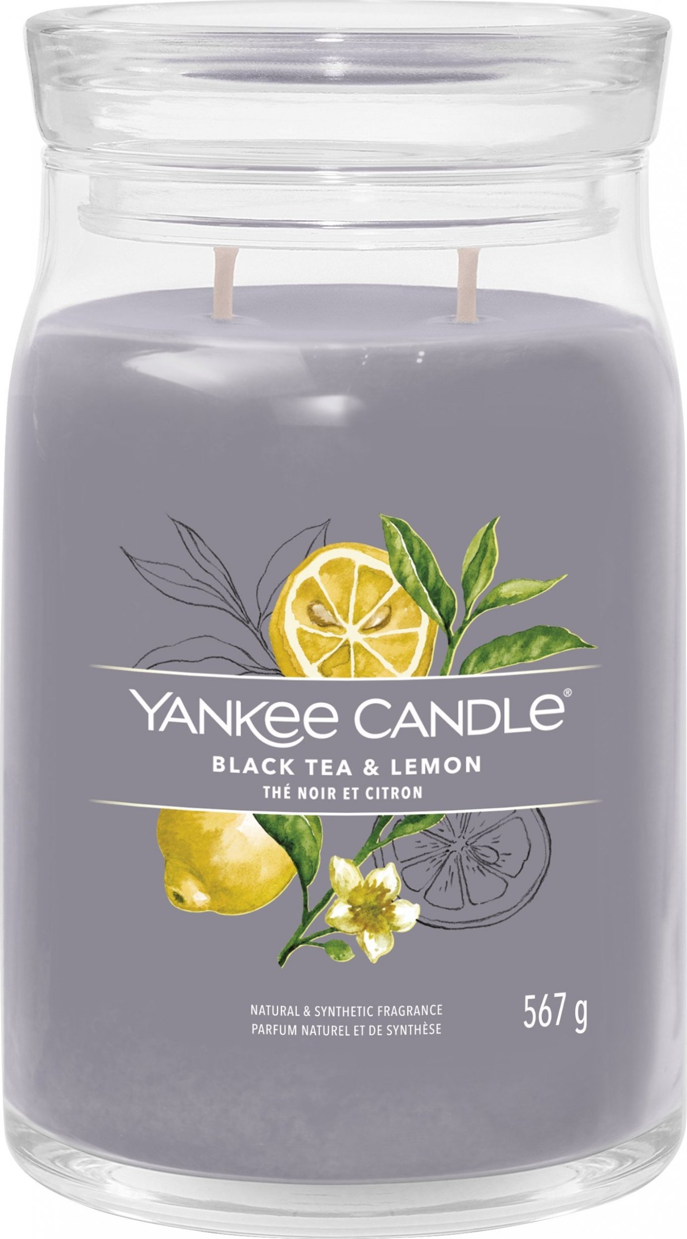 Yankee Candle Yankee Candle Signature Black Tea & Lemon Świeca Duża 567g