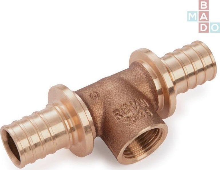 Rehau Trójnik, odgałęzienie z gwintem wewn. 25 - Rp1/2 - 25 RAUTITAN RX brąz bezołowiowy