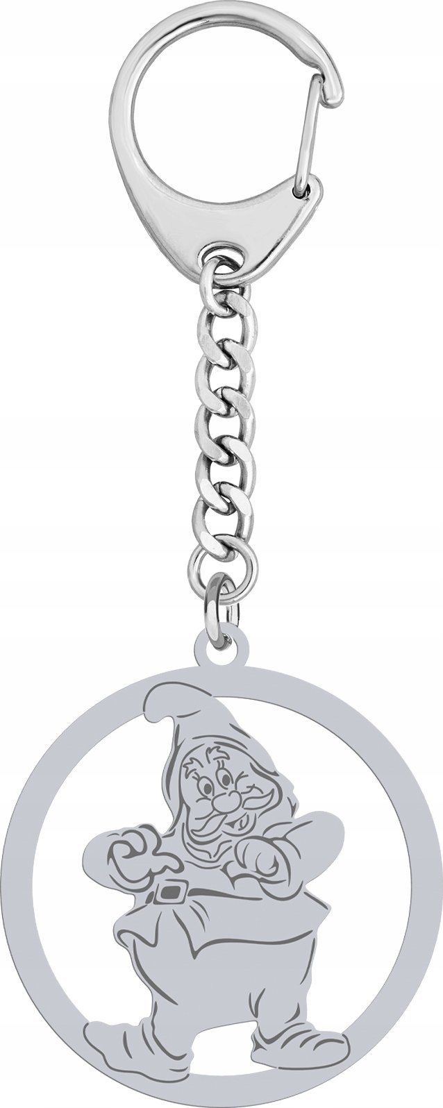 Radziszewska Jewellery Brelok do kluczy Krasnal SREBRO 925 Prezent GRAWER GRATIS