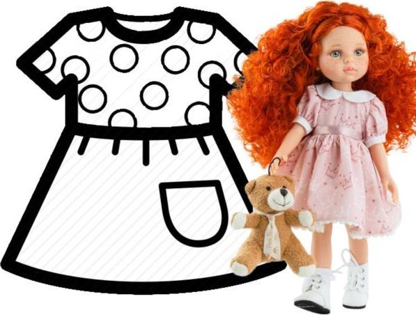 paola reina PAOLA REINA Ubranko dla lalek 32 cm 54489