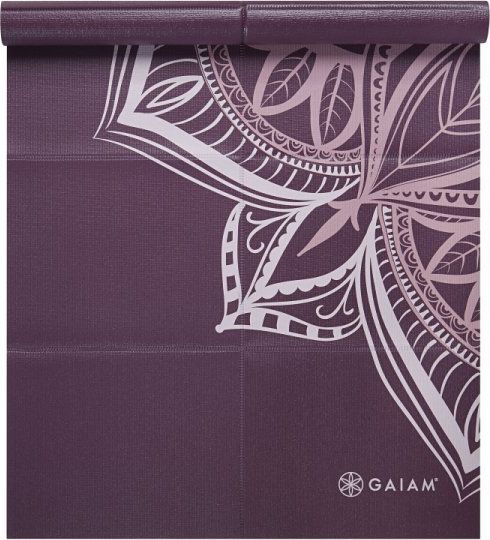 Gaiam Mata do jogi składana fioletowa 2 mm