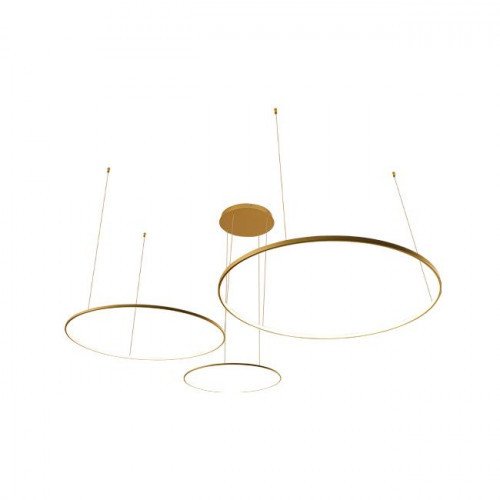 Żyrandol LED Hodo 40/60/80cm 116W złoty