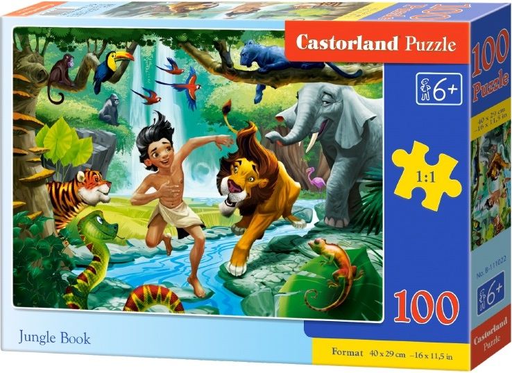 Castorland Puzzle 100 elementów - Księga Jungli (111022)