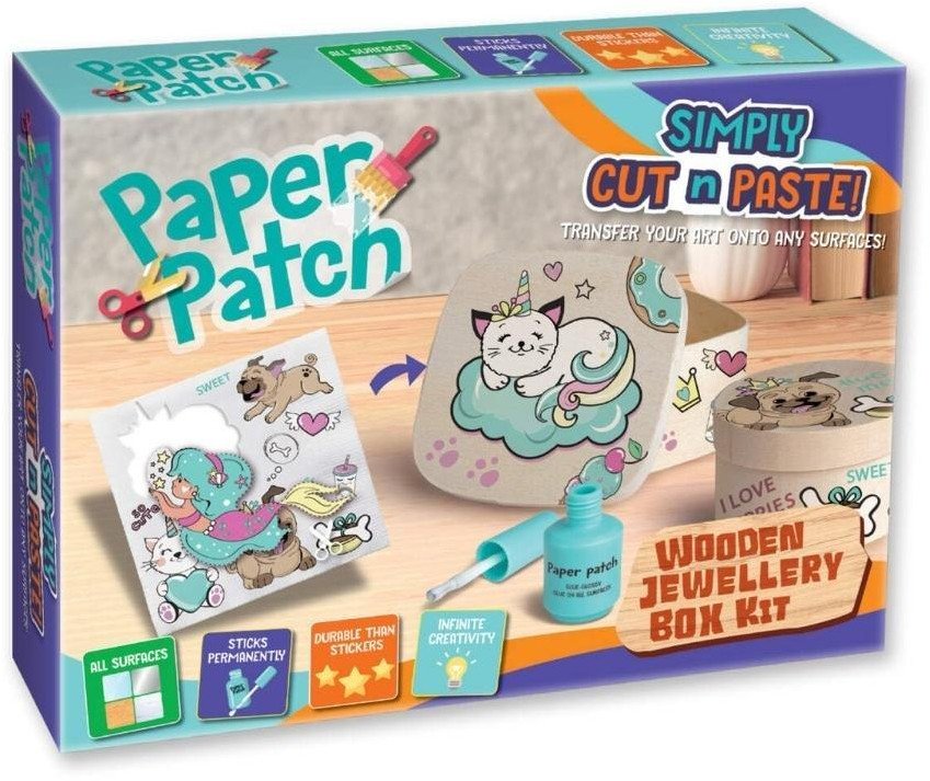 Zestaw decoupage Paper Patch - Szkatułka z kotkiem