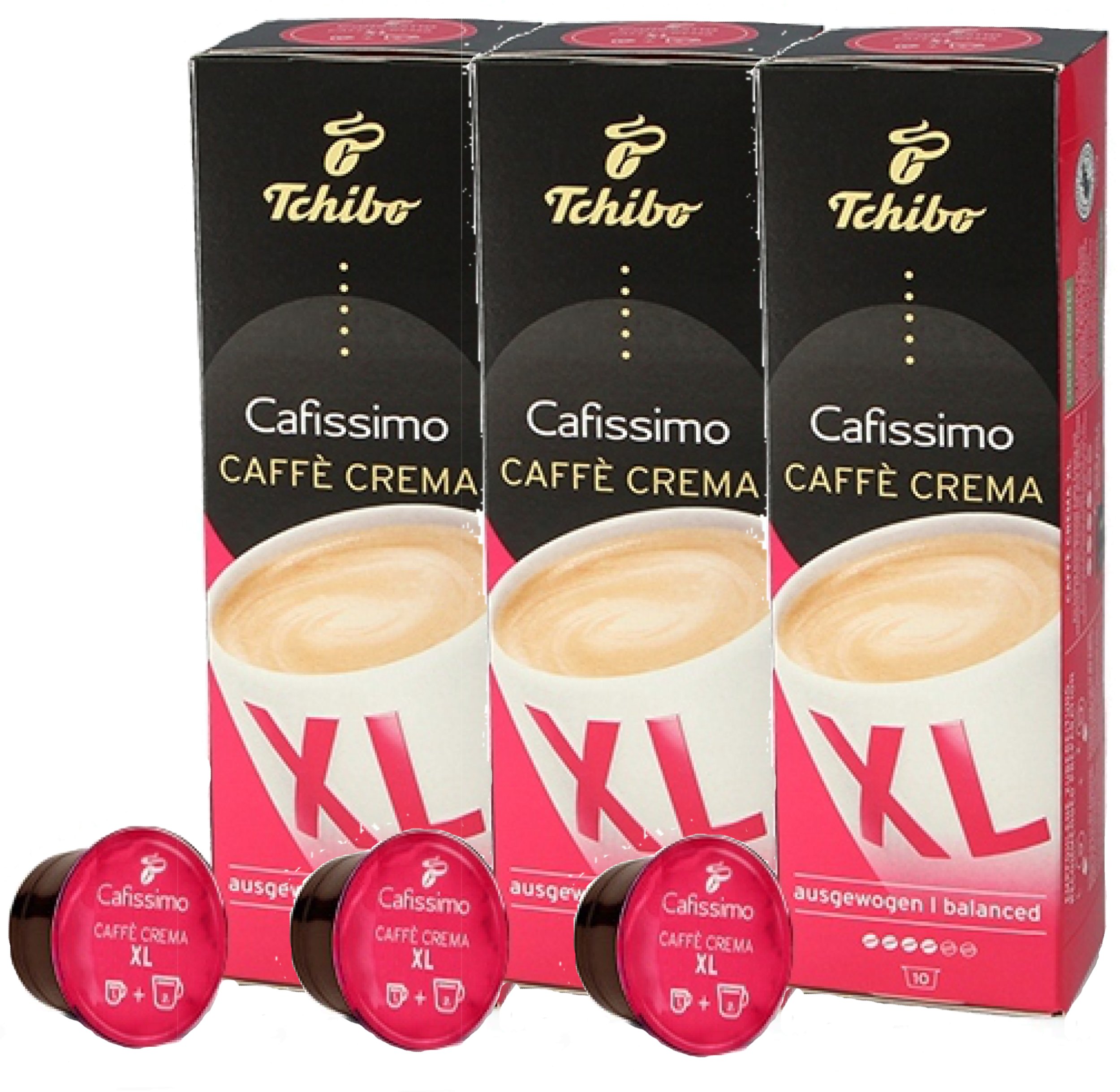Tchibo Kapsułki Cafissimo Caffe Crema XL 3x10 szt.