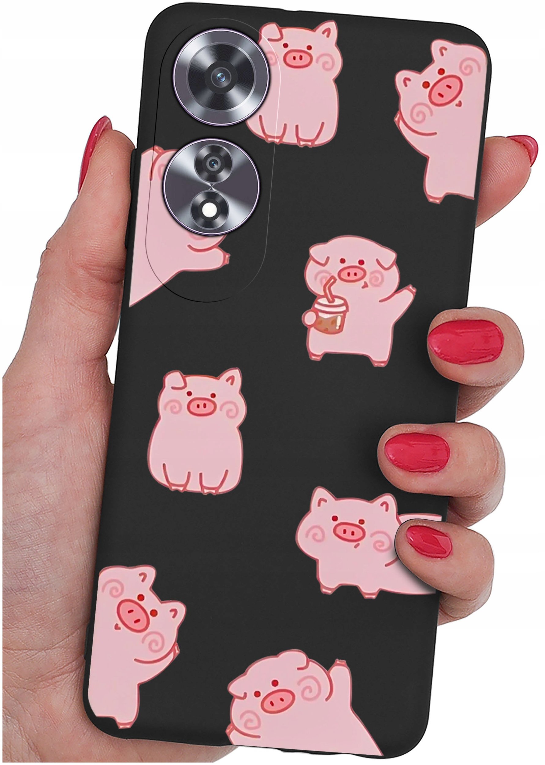 Etui do Oppo A60 4G WZORY |SILIKONOWE MATT CASE + SZKŁO 9H