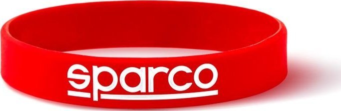 Sparco Opaska silikonowa LOGO Sparco czerwona