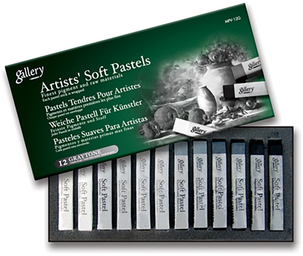 Pastele olejne suche Artists 12szt szarości MUNGYO