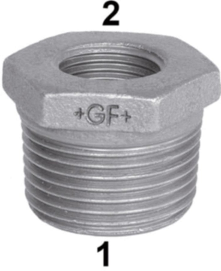 GF GEORG FISCHER 1 - 1/2 sort nippelmuffe