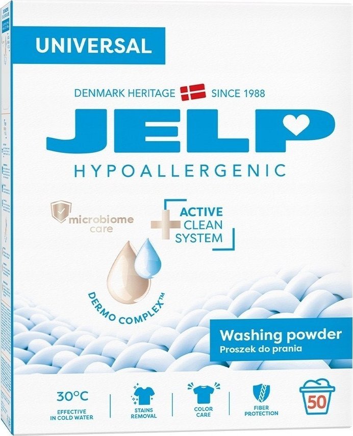 Jelp JELP HYPOALERGENIC UNIVERSAL proszek do prania 3kg 50prań