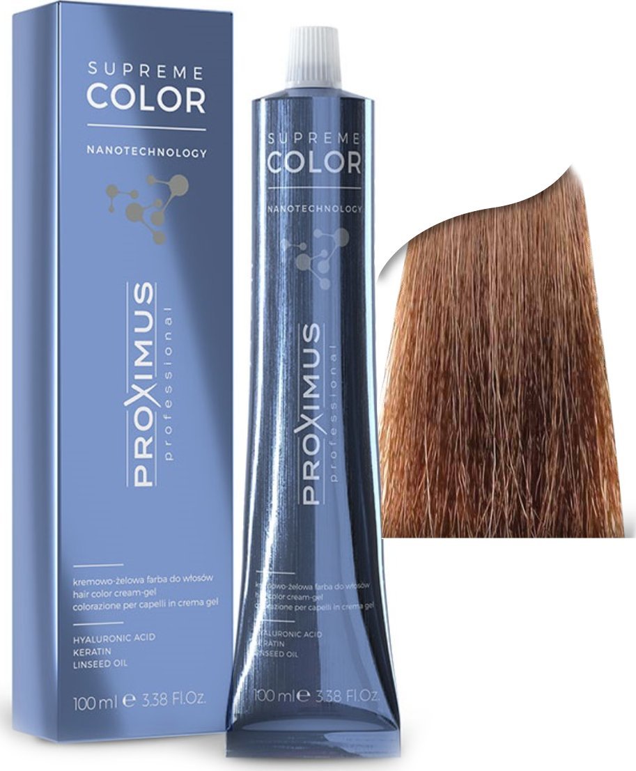 Proximus PROXIMUS Farba do włosów SUPREME COLOR NANOTECHNOLOGY - 7,8