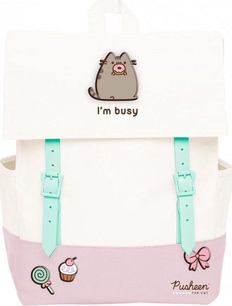Pusheen Plecak szkolny Rose Collection biały
