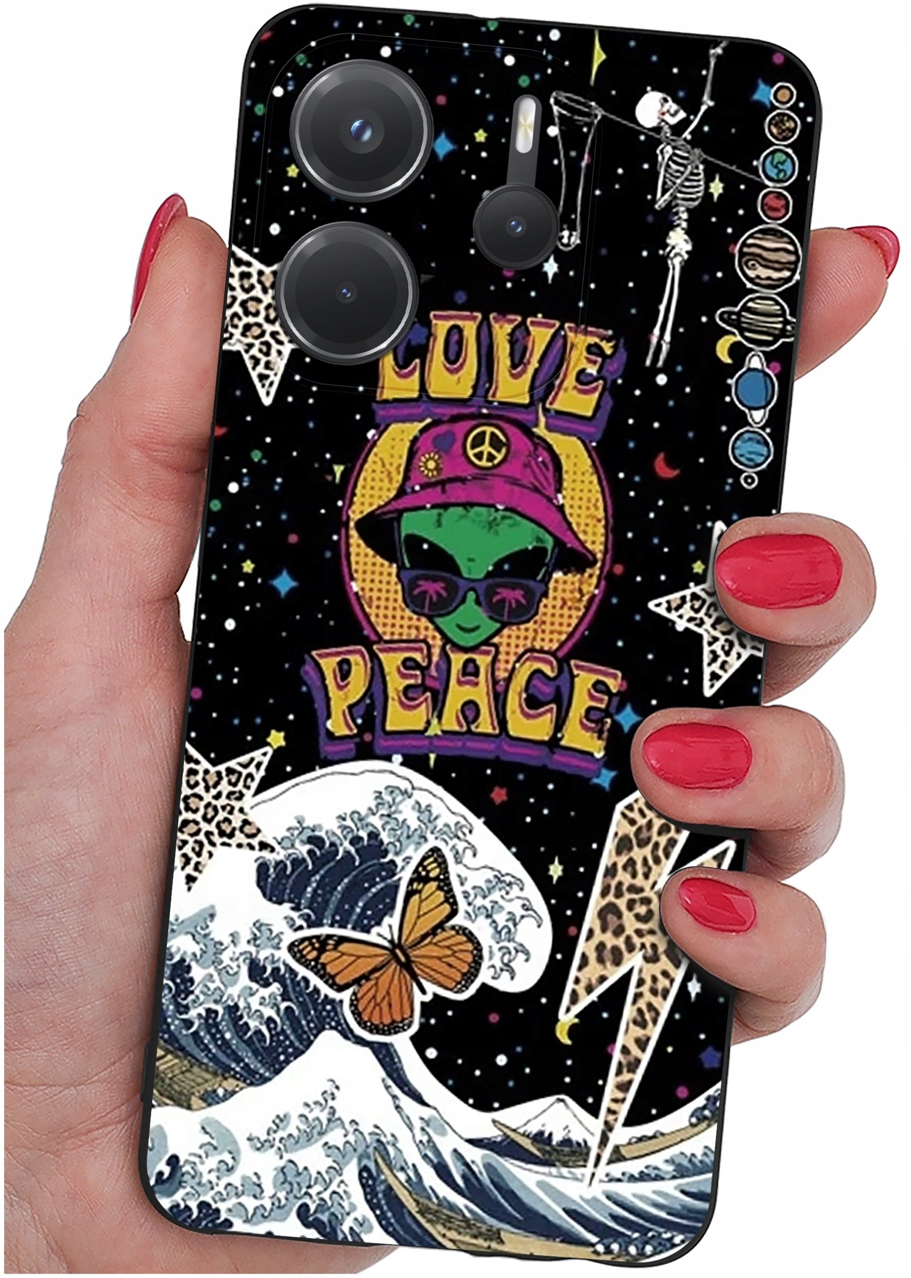 ETUI do Xiaomi Redmi Note 14 4G | WZORY | SILIKONOWE MATT CASE + SZKŁO 9H