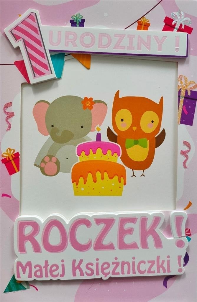 Yeku Karnet Roczek dziewczynka 6K - 016