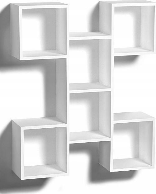 Elior Biała wisząca półka w stylu skandynawskim - Anika