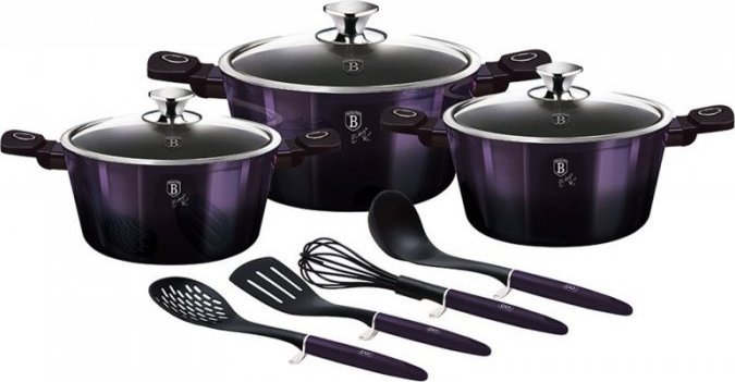 Berlinger Haus ZESTAW GARNKÓW 10 elem. BERLINGER HAUS BH-7141 PURPLE