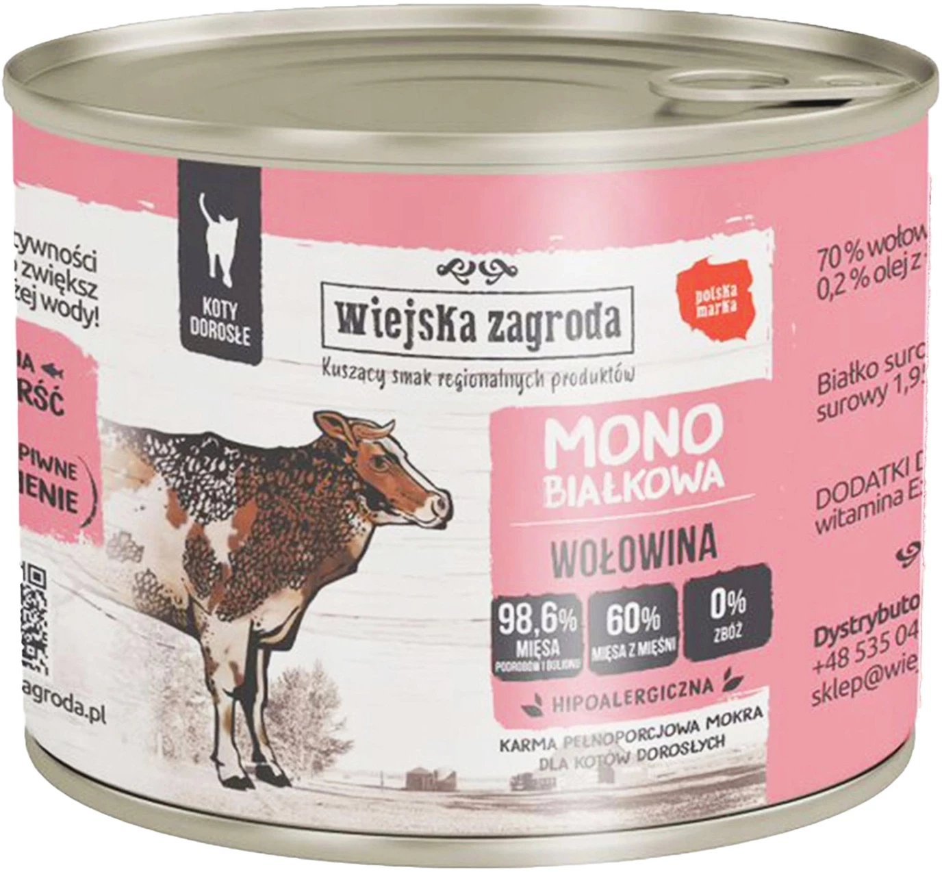 Wiejska Zagroda Monobiałkowa z wołowiną 200g