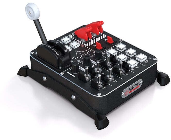 Joystick Schneider Electric VIRPIL Controls Universal Control Panel #2, RGB, 24 elementy sterujące, czarny