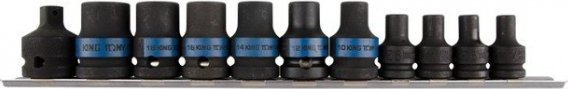 King Tony ZESTAW NASADEK UDAROWYCH 3/8''+1/2'' 11CZ. (1 KPL)