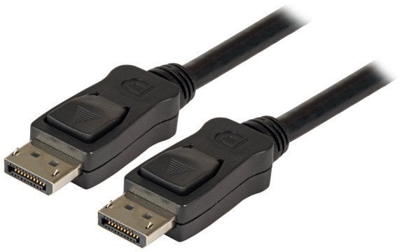 EFB DisplayPort 1.2 Anschlusskabel 4K60Hz schwarz 2m DisplayPort Stecker auf DisplayPort Stecker