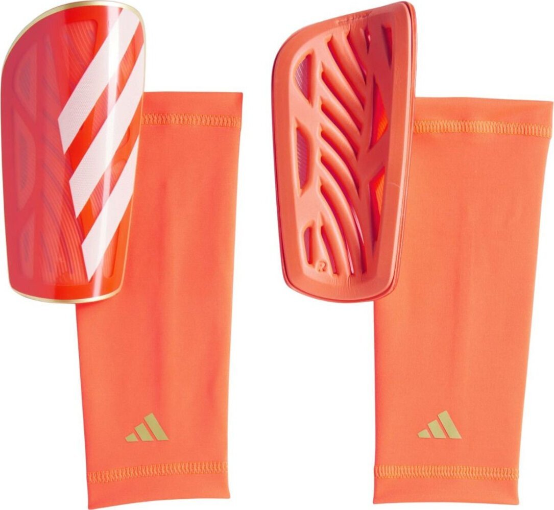 Adidas Ochraniacze piłkarskie adidas Tiro League pomarańczowe IQ4041 XL