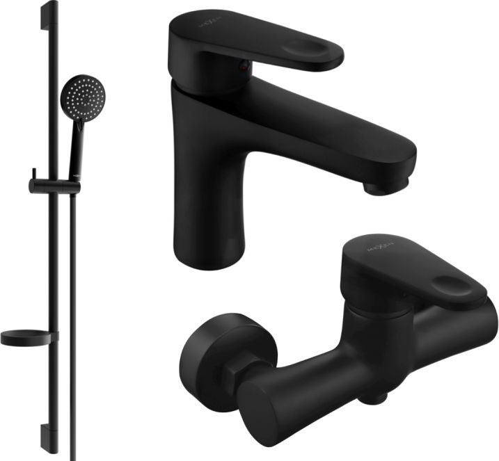 Mexen Mexen Kama DS75 zestaw prysznicowy, czarny - 72504DS75-70