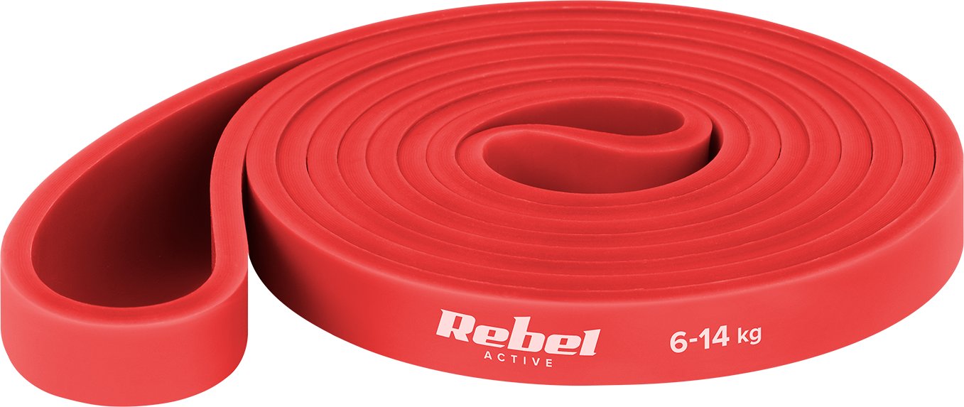 Rebel Guma do ćwiczeń TPE - Power Band PT-2, czerwony 6-14 kg