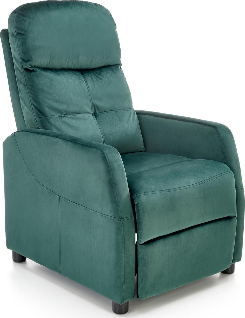 Halmar WNĘTRZARSKIE FELIPE 2 fotel wypoczynkowy ciemny zielony (2p=1szt)