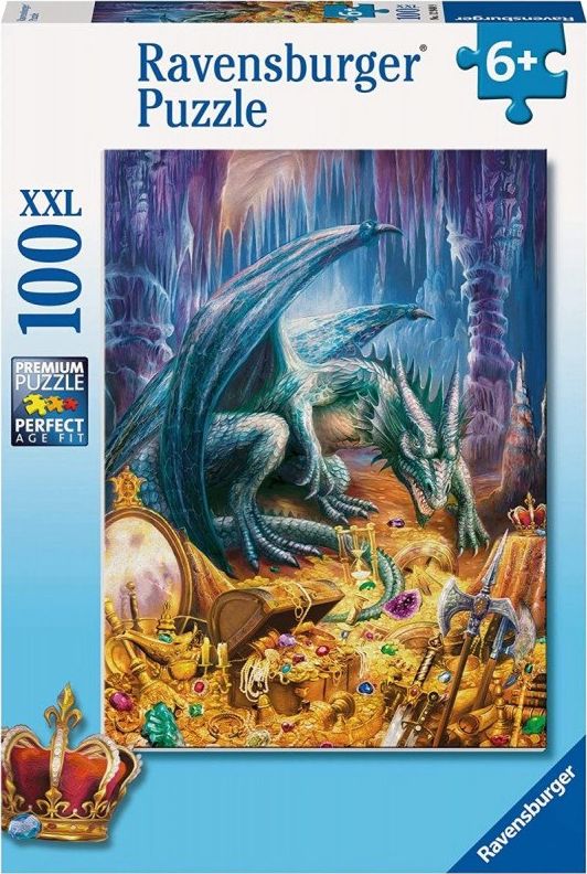 Ravensburger Puzzle 100 Smok w jaskini XXL