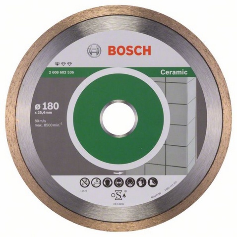 Bosch Diamentowa tarcza tnąca STANDARD FOR CERAMIC 180x25,4mm 2608602536