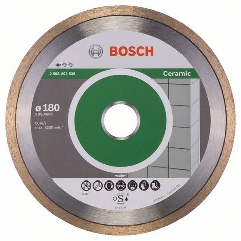 Bosch Diamentowa tarcza tnąca STANDARD FOR CERAMIC 180x25,4mm 2608602536