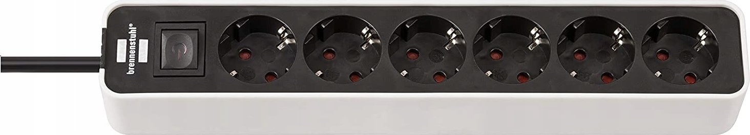Brennenstuhl Brennenstuhl Steckdosenleiste Ecolor 6x weiß/schwarz