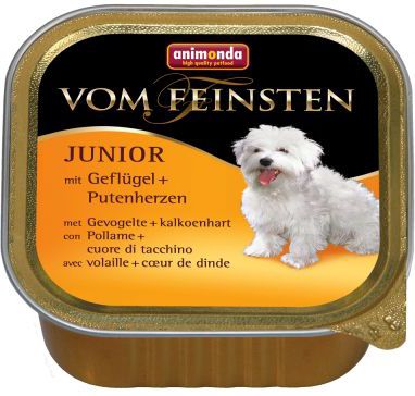 Animonda vom Feinsten Junior Drób i serca indycze 150g