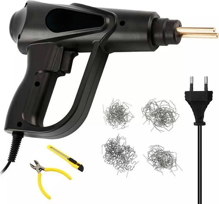 Aptel Zgrzewarka do plastiku + 200 Zszywek 70 W czarna AG814