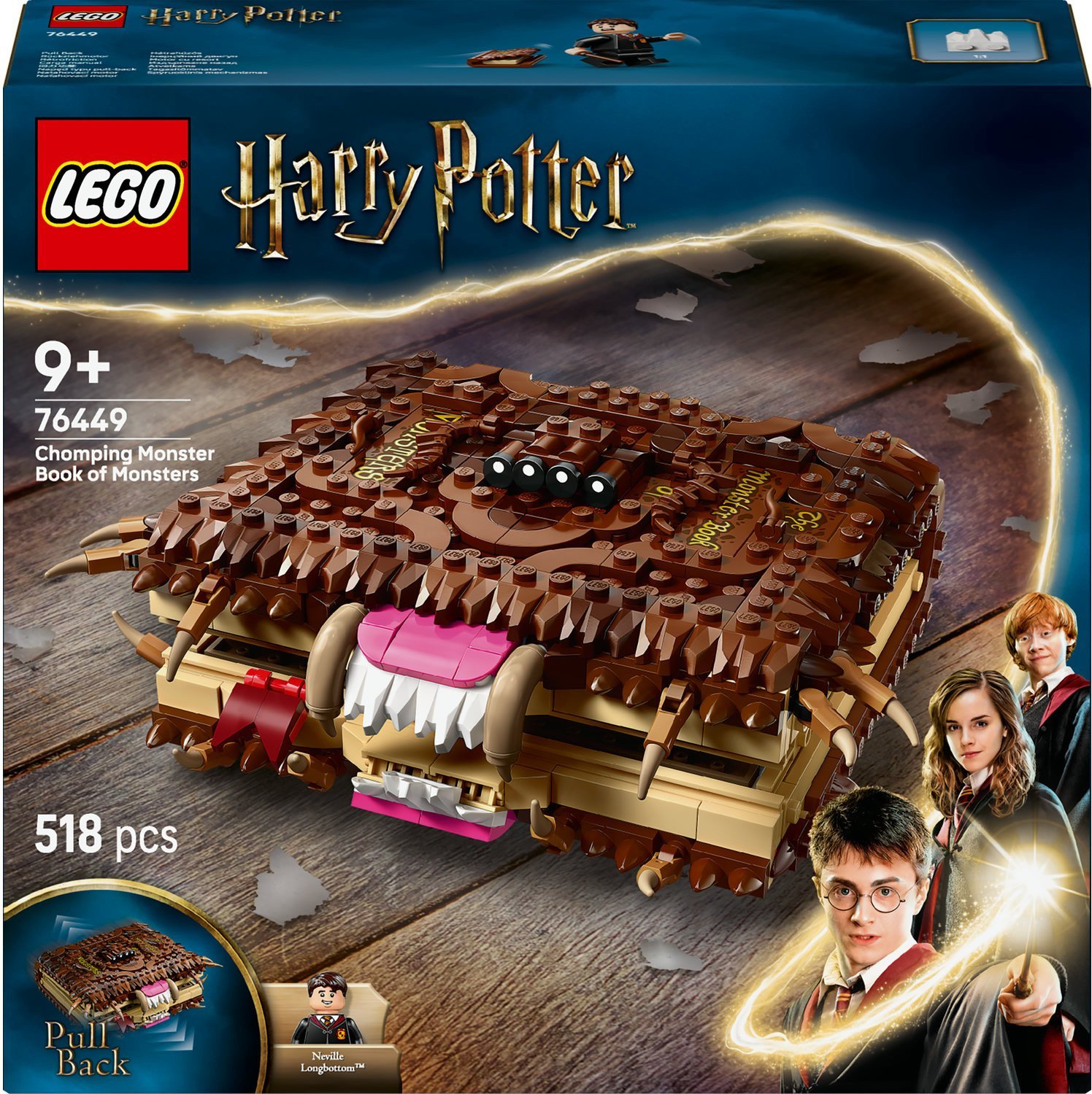 LEGO Harry Potter Potworna księga potworów z zębami (76449)