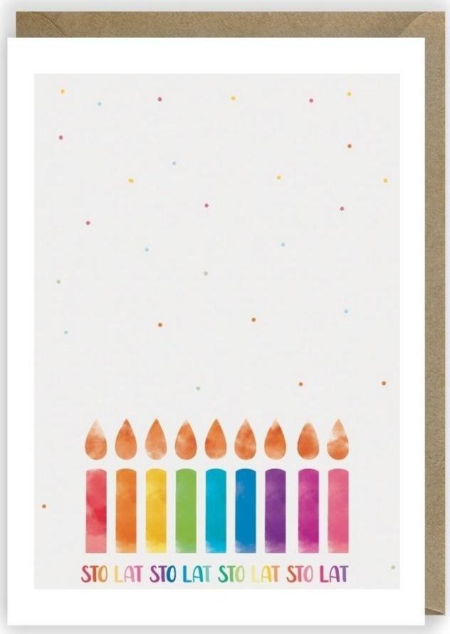 Cardie Kartka urodzinowa, eko koperta K016