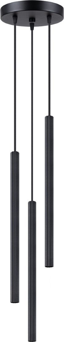 Lampa wisząca Sollux Lighting SOLLUX Lampa wisząca ARCHE 3P czarna 3 x G9 SL.1341