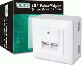 Digitus Gniazdo natynkowe kat.6 2xRJ45 ekranowane (DN-9006-N/A-DN-9006-N)