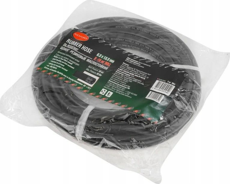 Rockforce Wąż gumowy wzmocniony olejoodporny 6.3mm x 5m