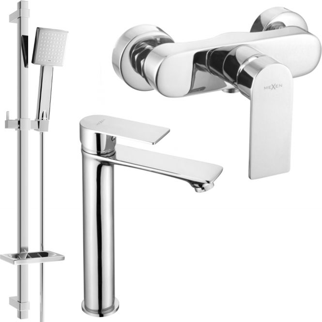 Mexen Mexen Royo DQ45 zestaw prysznicowy, chrom - 72214DQ45-00