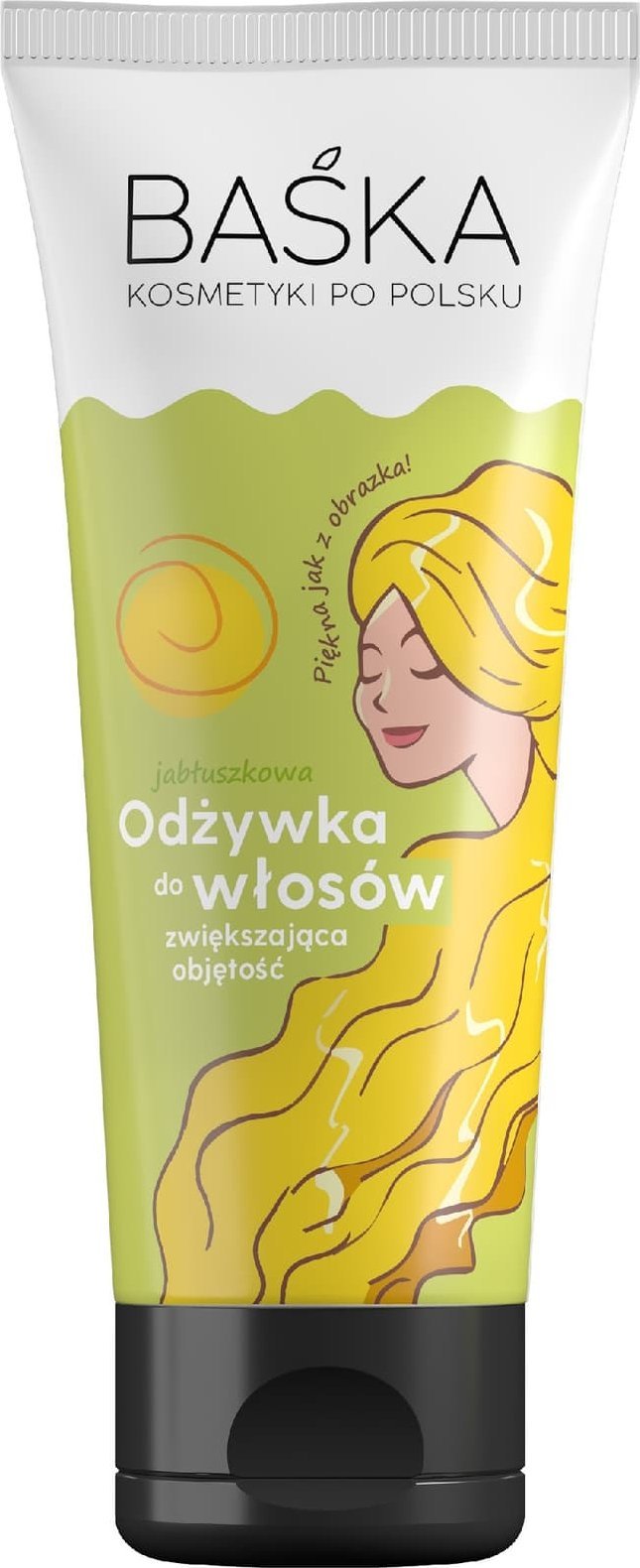 Solverx BAŚKA Kosmetyki Po Polsku Jabłuszkowa Odżywka do włosów - zwiększająca objętość 250ml