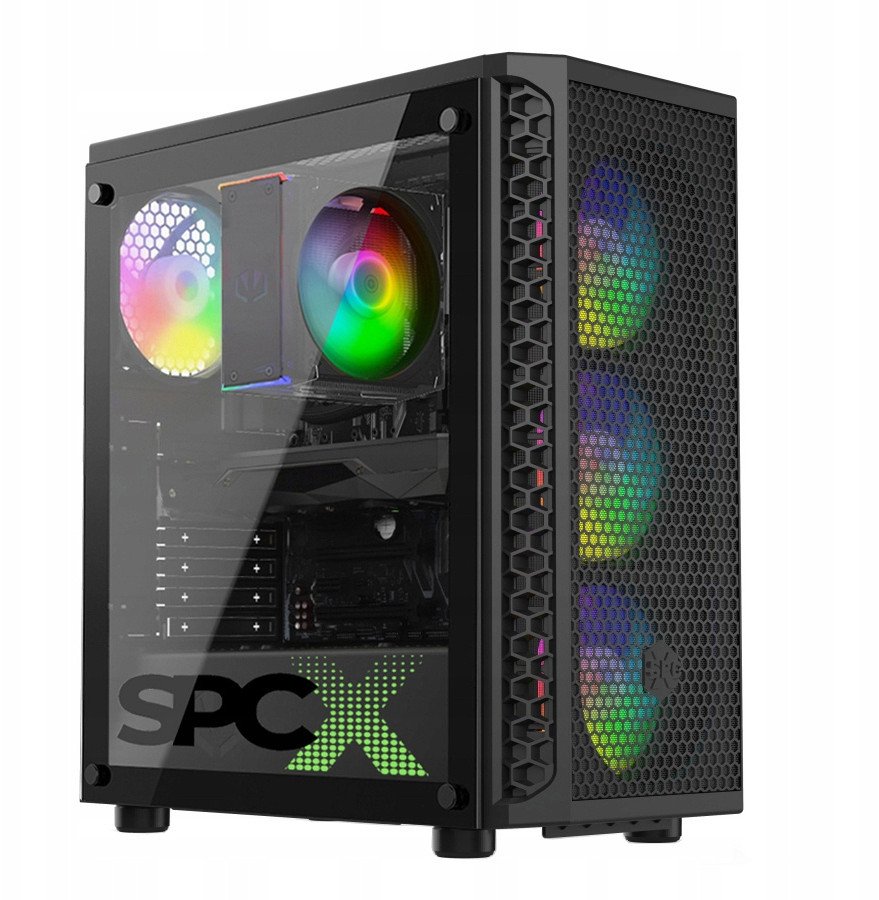 KOMPUTER PC SPCX i5-14400 64GB DDR4 RTX5060Ti SSD 4TB RGB WIN11 one size